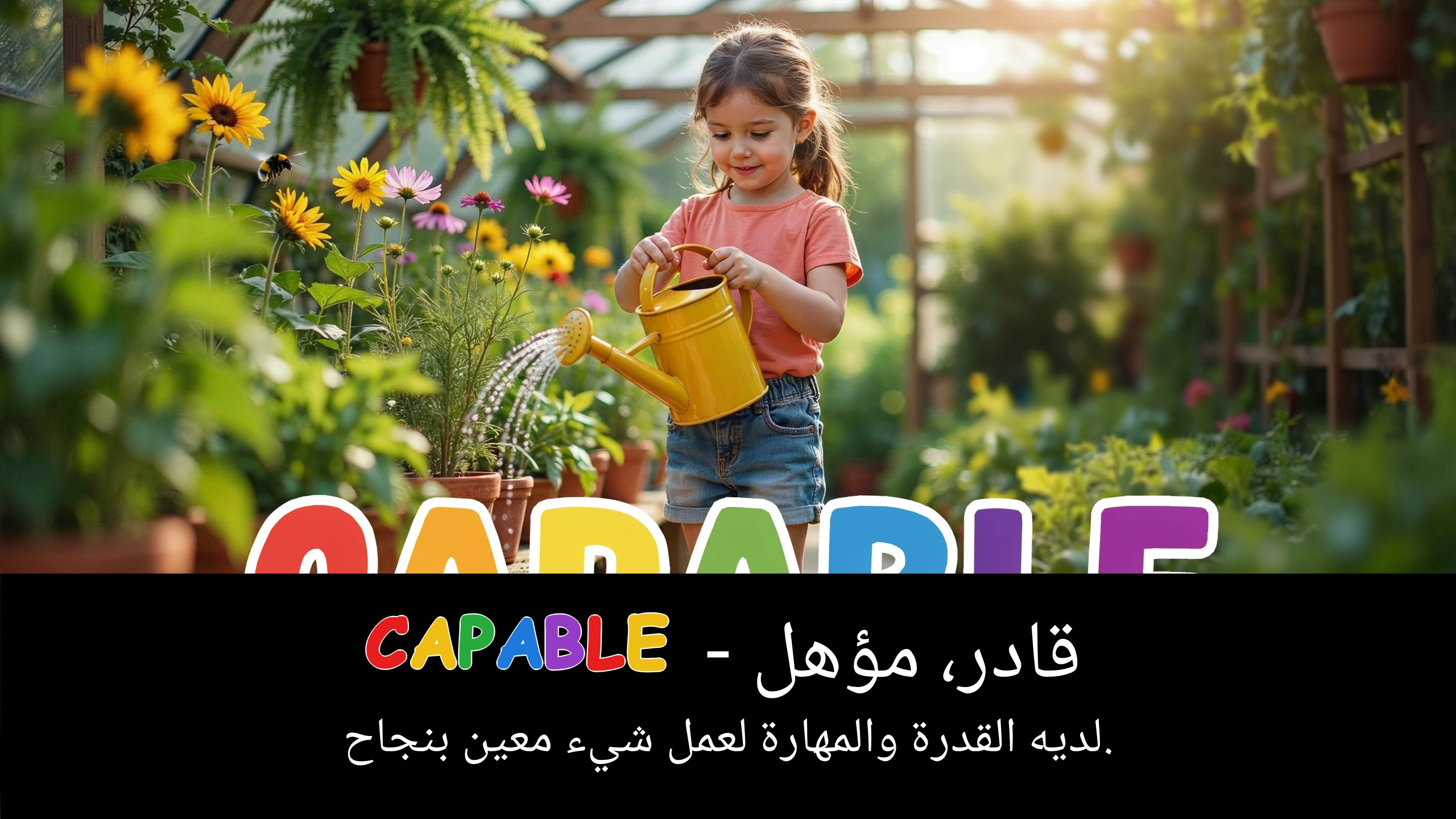 Arabic Illustration for capable